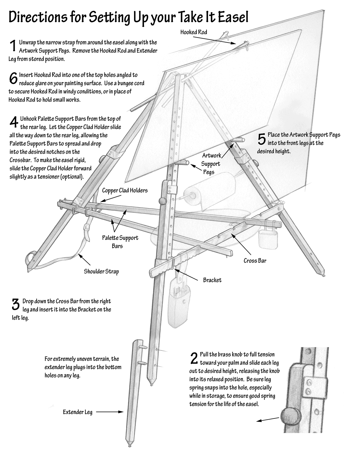 Take It Easel Setup Instructions